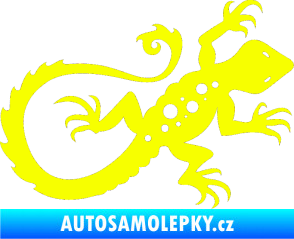 Samolepka Ještěrka 012 pravá Fluorescentní žlutá