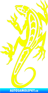Samolepka Ještěrka 013 levá Fluorescentní žlutá