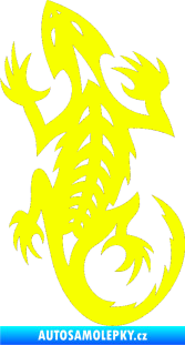 Samolepka Ještěrka 014 levá Fluorescentní žlutá