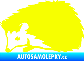 Samolepka Ježek 002 levá Fluorescentní žlutá
