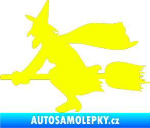 Samolepka Ježibaba levá Fluorescentní žlutá