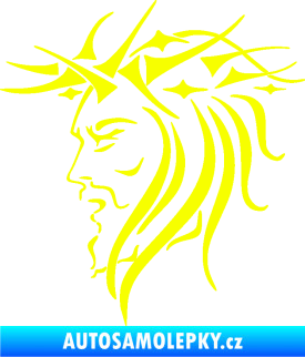 Samolepka Ježíš 002 levá Fluorescentní žlutá