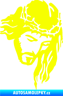 Samolepka Ježíš 003 pravá Fluorescentní žlutá