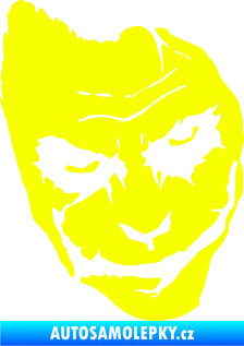 Samolepka Joker 002 pravá tvář Fluorescentní žlutá