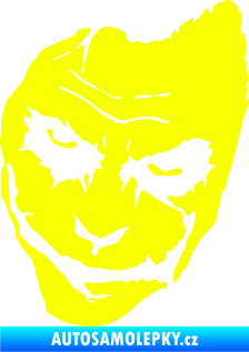 Samolepka Joker 002 levá tvář Fluorescentní žlutá