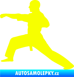 Samolepka Judo 001 levá Fluorescentní žlutá