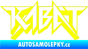 Samolepka Kabát 002 Fluorescentní žlutá