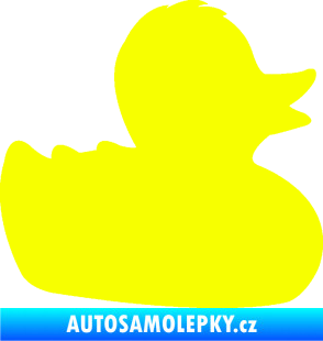 Samolepka Kachnička 001 pravá Fluorescentní žlutá