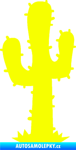 Samolepka Kaktus 001 levá Fluorescentní žlutá