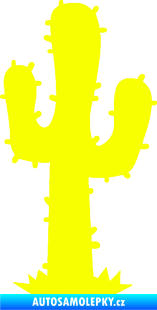 Samolepka Kaktus 001 pravá Fluorescentní žlutá