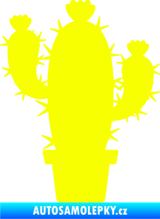 Samolepka Kaktus 003 levá Fluorescentní žlutá