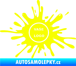 Samolepka Kaňka 003 znak Fluorescentní žlutá