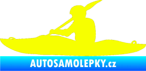 Samolepka Kanoista 003 levá Fluorescentní žlutá