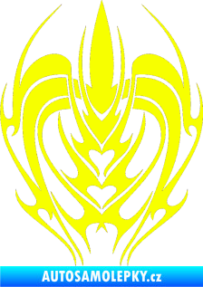 Samolepka Kapota 016 tetování Fluorescentní žlutá