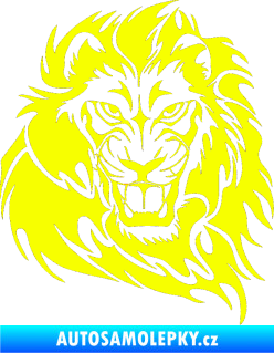 Samolepka Kapota 034 lev pravá Fluorescentní žlutá