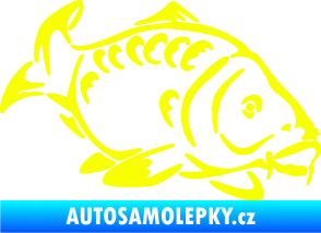 Samolepka Kapr 006 pravá Fluorescentní žlutá