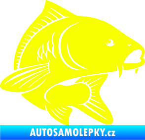 Samolepka Kapr 008 pravá Fluorescentní žlutá