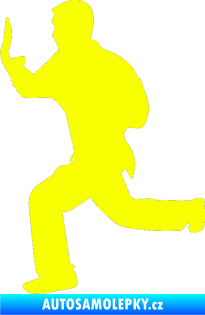 Samolepka Karate 002 levá Fluorescentní žlutá