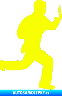 Samolepka Karate 002 pravá Fluorescentní žlutá