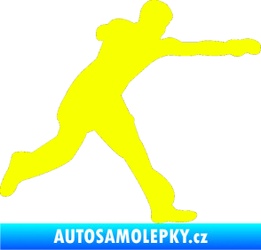 Samolepka Karate 004 pravá Fluorescentní žlutá