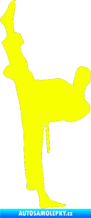 Samolepka Karate 005 levá Fluorescentní žlutá
