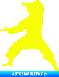 Samolepka Karate 006 levá Fluorescentní žlutá