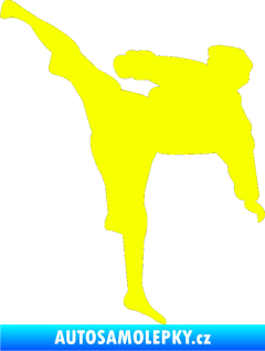 Samolepka Karate 009 levá Fluorescentní žlutá