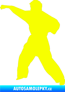 Samolepka Karate 010 levá Fluorescentní žlutá