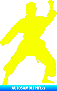 Samolepka Karate 011 pravá Fluorescentní žlutá