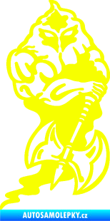 Samolepka Kat 001 levá Fluorescentní žlutá