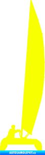 Samolepka Katamaran 001 levá Fluorescentní žlutá
