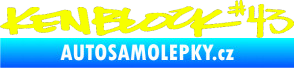 Samolepka Kenblock 43 Fluorescentní žlutá
