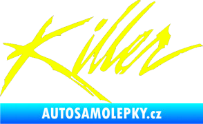 Samolepka Killer graffiti nápis Fluorescentní žlutá