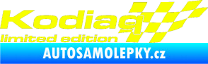 Samolepka Kodiaq limited edition pravá Fluorescentní žlutá