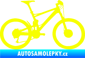 Samolepka Kolo 001 pravá - (horské kolo) Fluorescentní žlutá