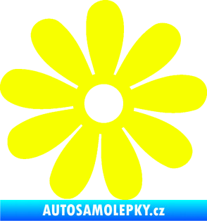 Samolepka Kopretina 001 Fluorescentní žlutá