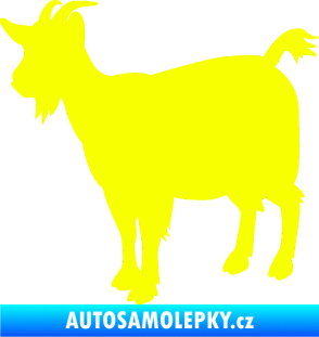 Samolepka Koza 001 levá Fluorescentní žlutá