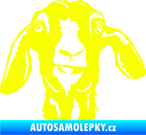 Samolepka Koza 003 pravá Fluorescentní žlutá
