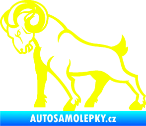 Samolepka Kozel 002 levá Fluorescentní žlutá