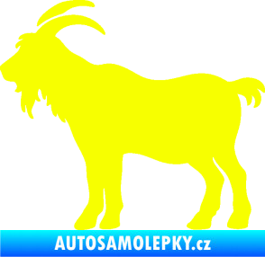 Samolepka Kozel 008 levá silueta Fluorescentní žlutá