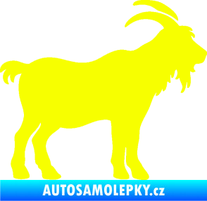 Samolepka Kozel 008 pravá silueta Fluorescentní žlutá