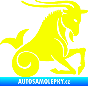 Samolepka Kozoroh 004 pravá Fluorescentní žlutá