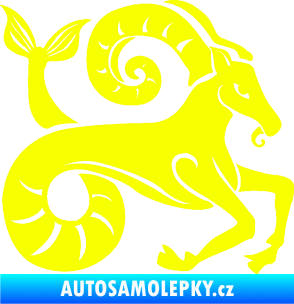 Samolepka Kozoroh 005 pravá Fluorescentní žlutá