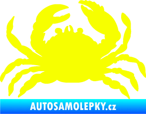 Samolepka Krab 001 pravá Fluorescentní žlutá
