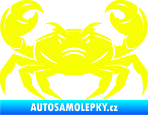 Samolepka Krab 003 Fluorescentní žlutá