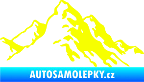 Samolepka Krajina hory 006 pravá Fluorescentní žlutá