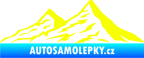 Samolepka Krajina hory 009 levá Fluorescentní žlutá