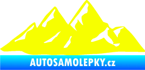 Samolepka Krajina hory 014 pravá Fluorescentní žlutá