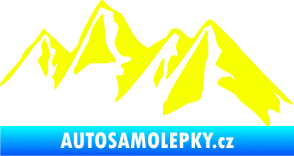 Samolepka Krajina hory 015 pravá Fluorescentní žlutá