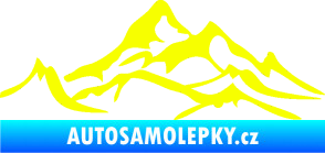 Samolepka Krajina hory 017 levá Fluorescentní žlutá